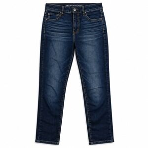 American Eagle Hi-Rise Jegging Women's 10 Short Dark Wash Super Stretch Skinny
